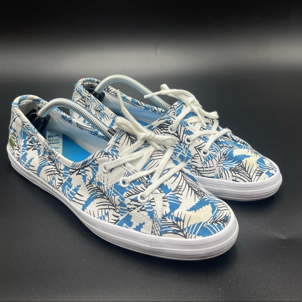 Lacoste Ziane Cute Chunky SPW Canvas Shoes Size 9 7-29SPW1026121 White, Blue